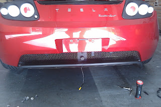   Tesla Roadster 2.0 Indash Rear View Camera Installatin